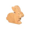 Wooden Rabbit Figure