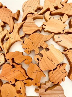 Wooden Rabbit Figure