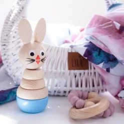 Wooden Rabbit Stacking Puzzle - Bobby
