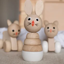 Wooden Rabbit Stacking Puzzle - Bonnie