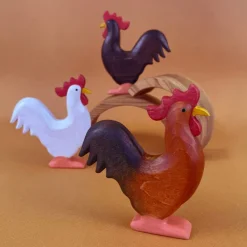 Wooden Rooster - Red