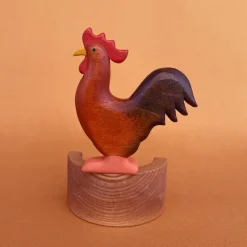 Wooden Rooster - Red