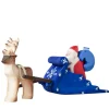 Wooden Santa Claus, Sleigh & Reindeer Set