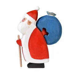 Wooden Santa Claus With Sack