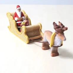 Wooden Santa Sitting