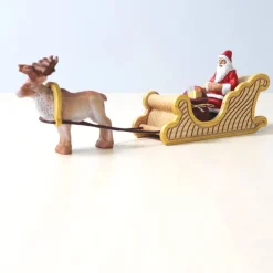 Wooden Santa Sitting