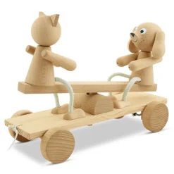 Wooden See Saw Pull Along - Carl & Coco