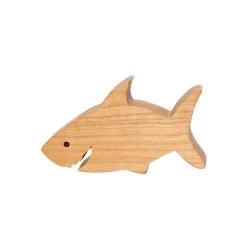 Wooden Shark Figure