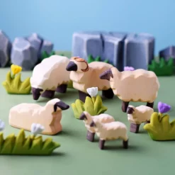 Wooden Sheep Sleeping
