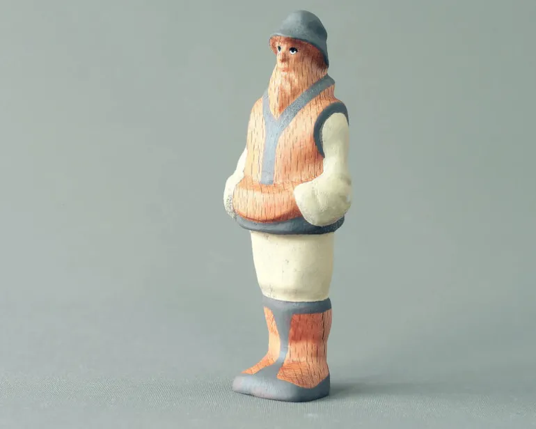 Wooden Shepherd Figure