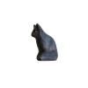 Wooden Sitting Cat - Black