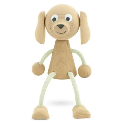 Wooden Sitting Dog - Bailey