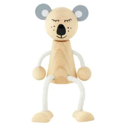 Wooden Sitting Koala - Heath