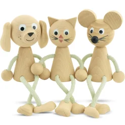 Wooden Sitting Mouse - Bentley