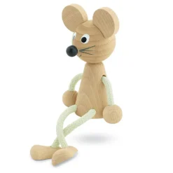 Wooden Sitting Mouse - Bentley
