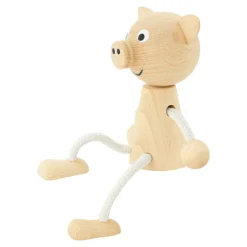 Wooden Sitting Pig - Hamilton