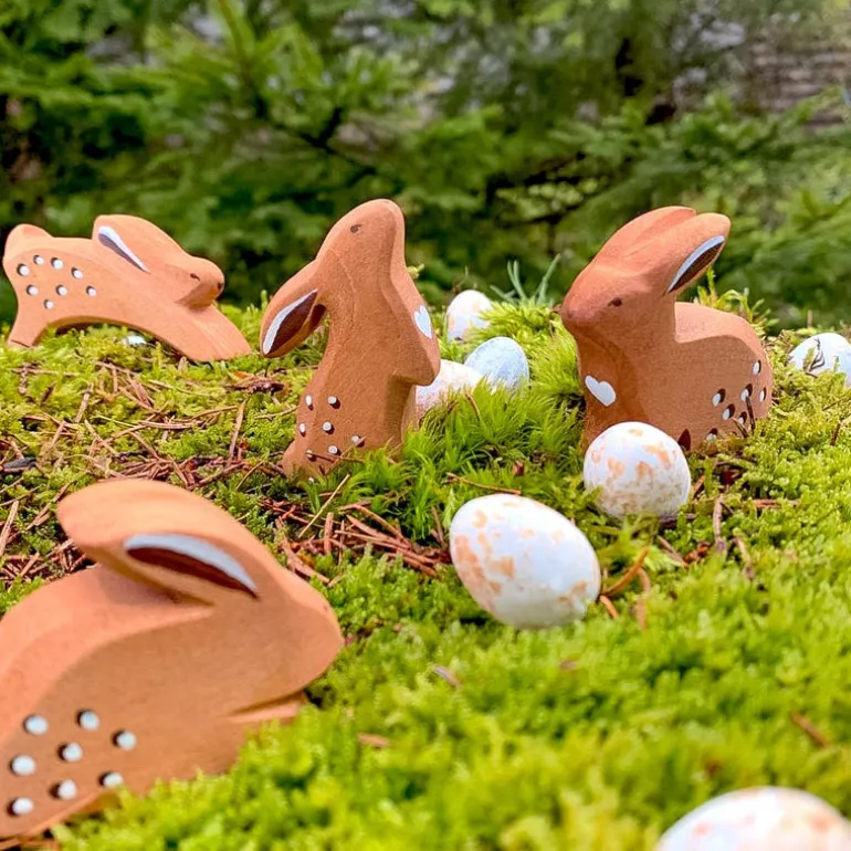 Wooden Sitting Rabbit