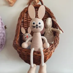 Wooden Sitting Rabbit - Willow