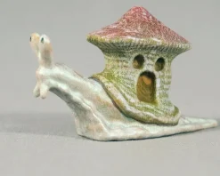 Wooden Snail With House