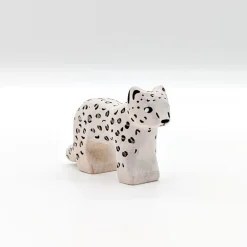 Wooden Snow Leopard - Cub
