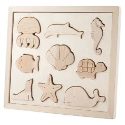 Wooden Sorting Puzzle - Sea Creatures