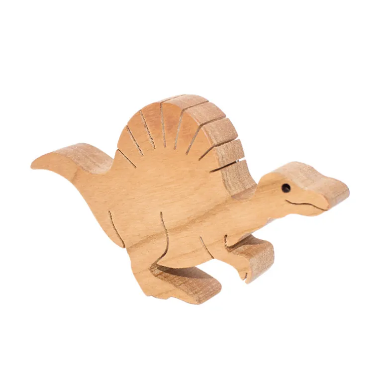 Wooden Spinosaurus Figure