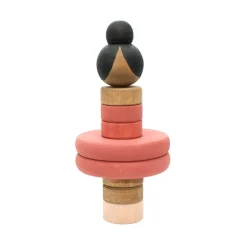 Wooden Stacking Ballerina - Dark