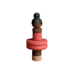 Wooden Stacking Ballerina - Dark