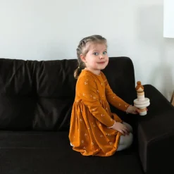 Wooden Stacking Ballerina - Dark