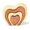 Wooden Stacking Hearts