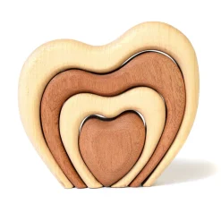 Wooden Stacking Hearts