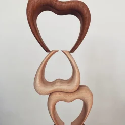 Wooden Stacking Hearts