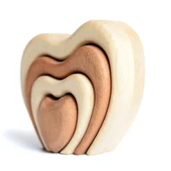 Wooden Stacking Hearts