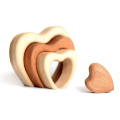 Wooden Stacking Hearts