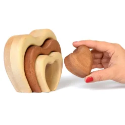 Wooden Stacking Hearts
