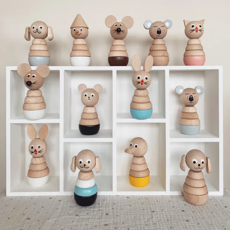 Wooden Stacking Puzzle Dog - Brody