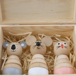 Wooden Stacking Puzzle Gift Set - Sydney, Hobbs & Victoria