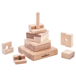 Wooden Stacking Pyramid - Techno