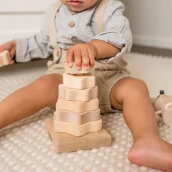 Wooden Stacking Pyramid - Modern
