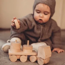 Wooden Stacking Truck - Hudson