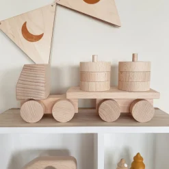 Wooden Stacking Truck - Hudson