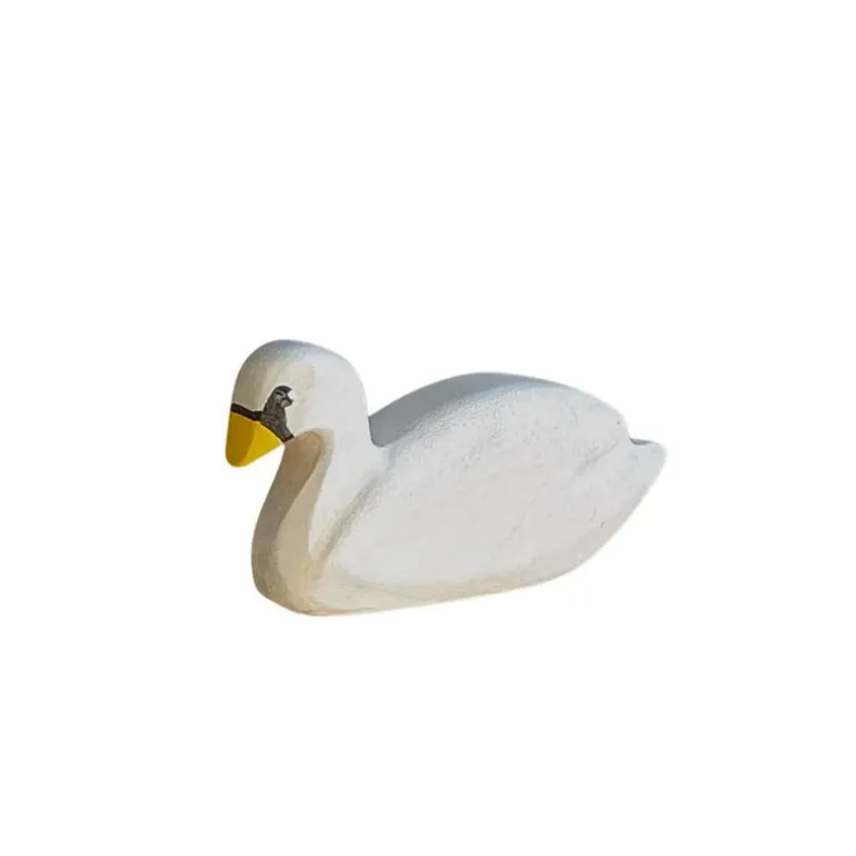 Wooden Swan - White