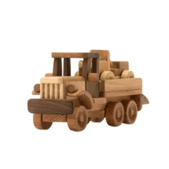Wooden Tow Truck With Car - Alvara