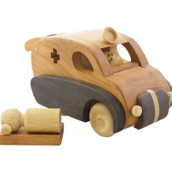 Wooden Toy Ambulance - Mable
