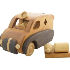 Wooden Toy Ambulance - Mable