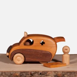Wooden Toy Ambulance - Mable