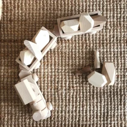 Wooden Toy Cargo Train Set - Pearl