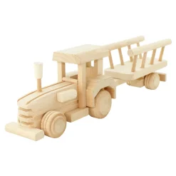 Wooden Tractor With Trailer - Betty