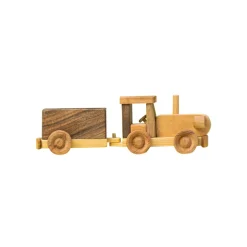 Wooden Tractor With Trailer - Isobel