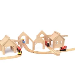 Wooden Train Station - Large Set